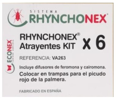 6 x RHYNCHONEX® ATRAYENTES KIT 90 DÍAS (feromona+cairomona)