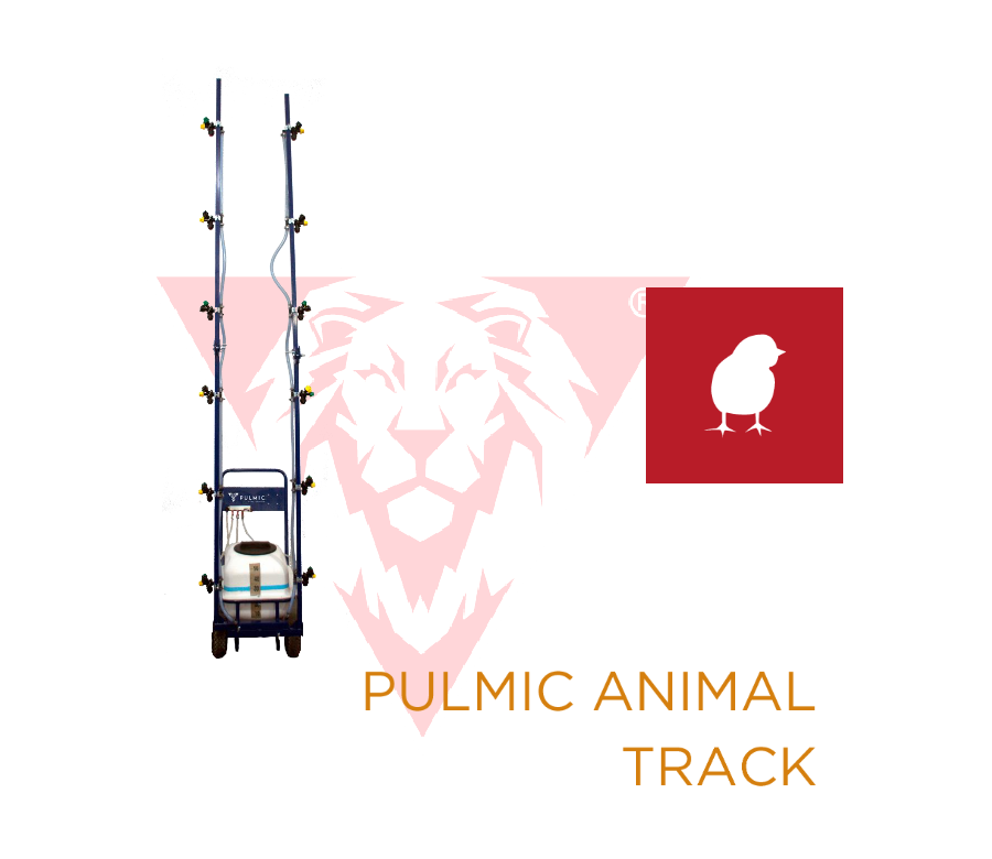 Pulverizador Pulmic Animal Track (aplicación vacunas gallinas)