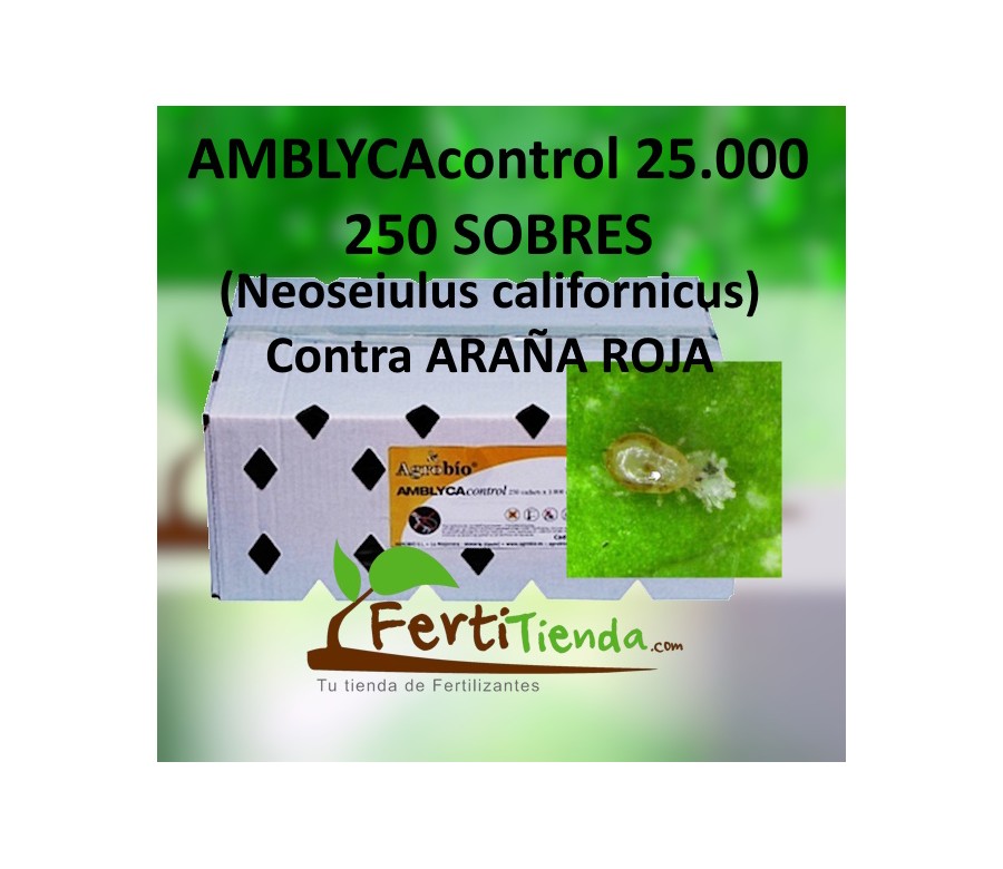 AMBLYCAcontrol 25.000, sobres (Neoseiulus californicus contra araña roja)