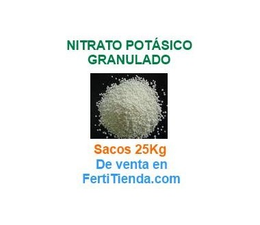 Nitrato Potasico Granulado, 25Kg
