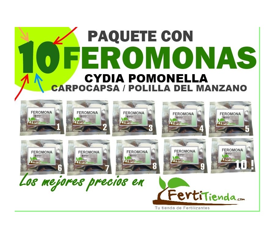 Pack 10 Feromonas Cydia Pomonella (carpocapsa / polilla del manzano)
