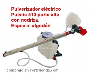 Pulverizador eléctrico Pulmic 510 porte alto con nodriza. Especial algodón