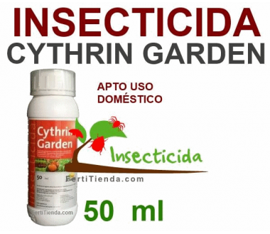 Cythrin Garden - Insecticida Amplio Espectro (cipermetrina 1% JED) 50ml