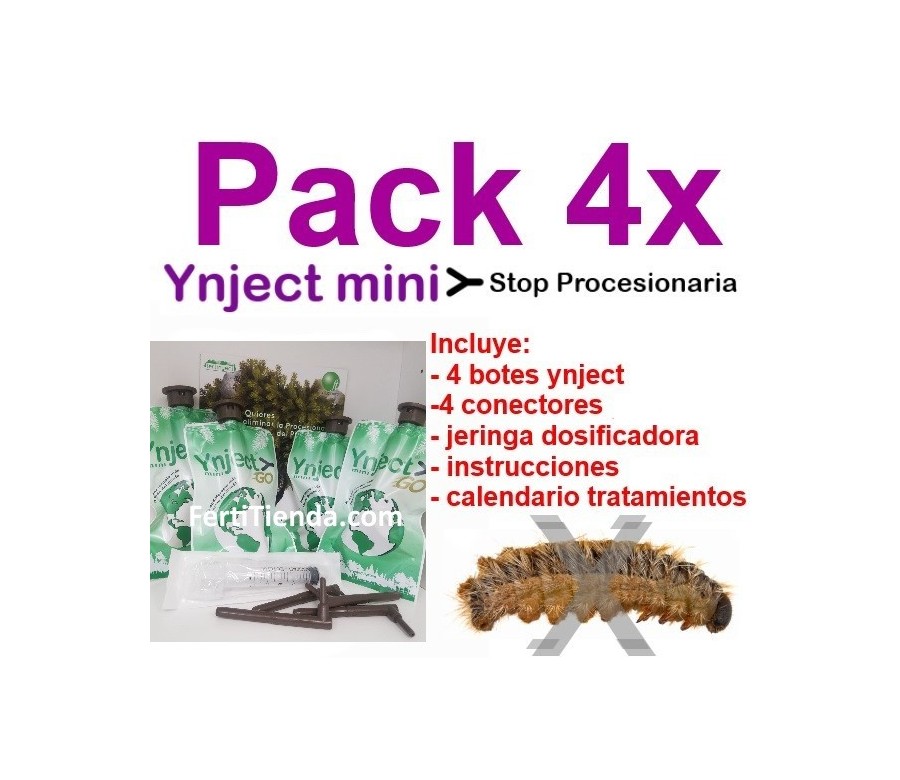 Pack 4 ynject procesionaria (endoterapia)